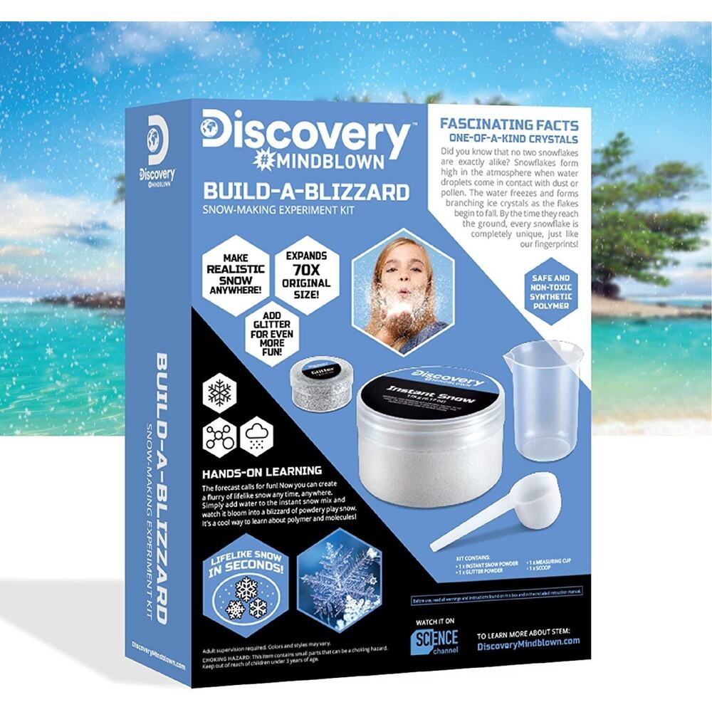Discovery #Mindblown Build-A-Blizzard Snow Making Experiment Set, Instantly Crea